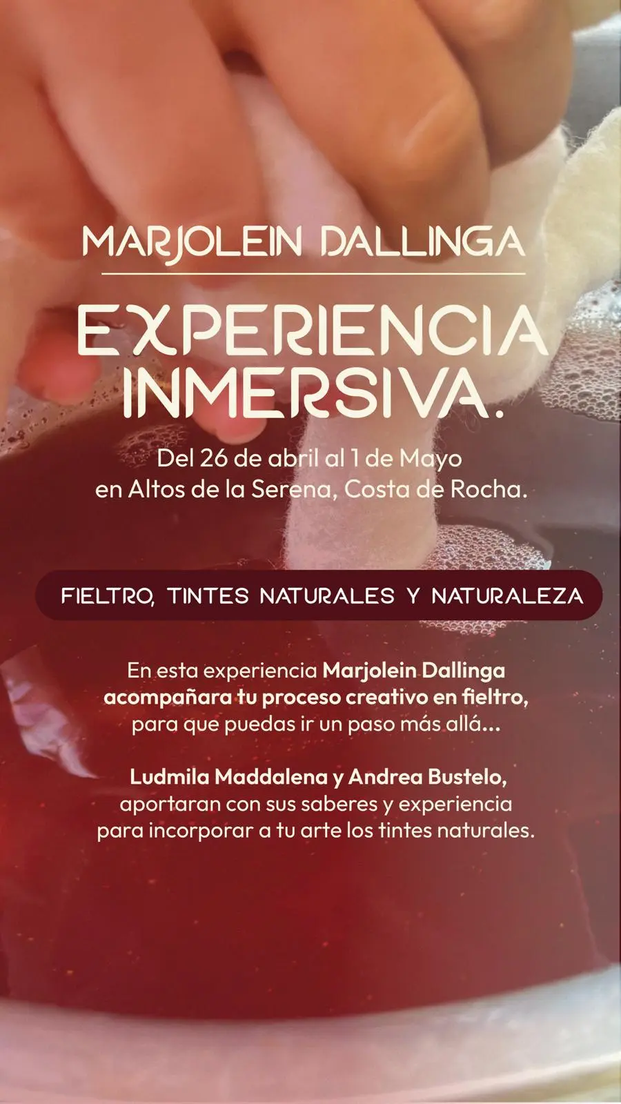 Expérience immersive Marjolein Dallinga du 26 avril au 1er mai 2026 ; Altos de la Serena, Costa de Rocha ; URUGUAY - Marjolein-Bloomfelt-2026-uruguay4